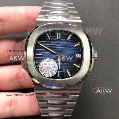 Perfect Replica PF Factory Patek Philippe Nautilus 5711 Blue Dial Swiss Replica Watches